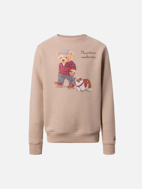Hutton-Sweatshirt mit Bärenmuster