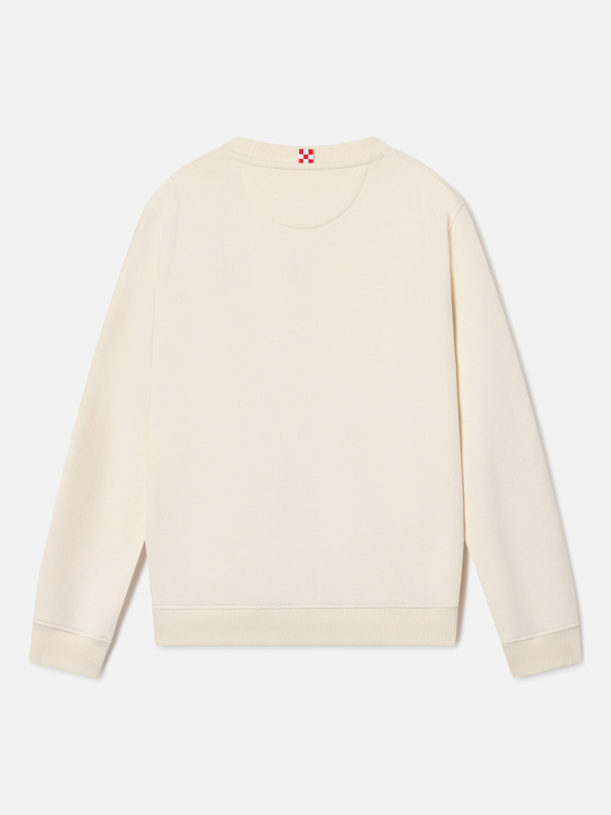 Sudadera Hutton color crema en mezcla de algodón con estampado St. Barth 