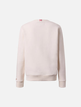 Hutton crewneck sweatshirt with Trudi bear terry patch | TRUDI SPECIAL EDITION