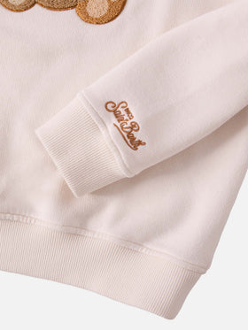 Hutton crewneck sweatshirt with Trudi bear terry patch | TRUDI SPECIAL EDITION