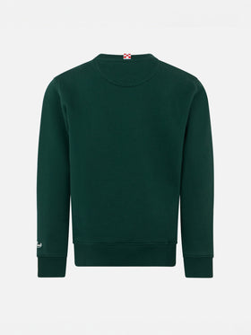 Grünes Jungen-Sweatshirt mit Rundhalsausschnitt und Snoopy-Aufdruck | SNOOPY PEANUTS™ SONDEREDITION