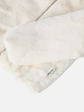Chaqueta de piel sintética con capucha, orejas y charm Trudi 