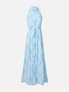 Neckholderkleid Ida mit Ikat-Print