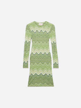 Robe raschel verte Imany 