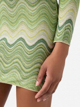 Robe raschel verte Imany 