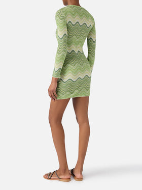 Robe raschel verte Imany 