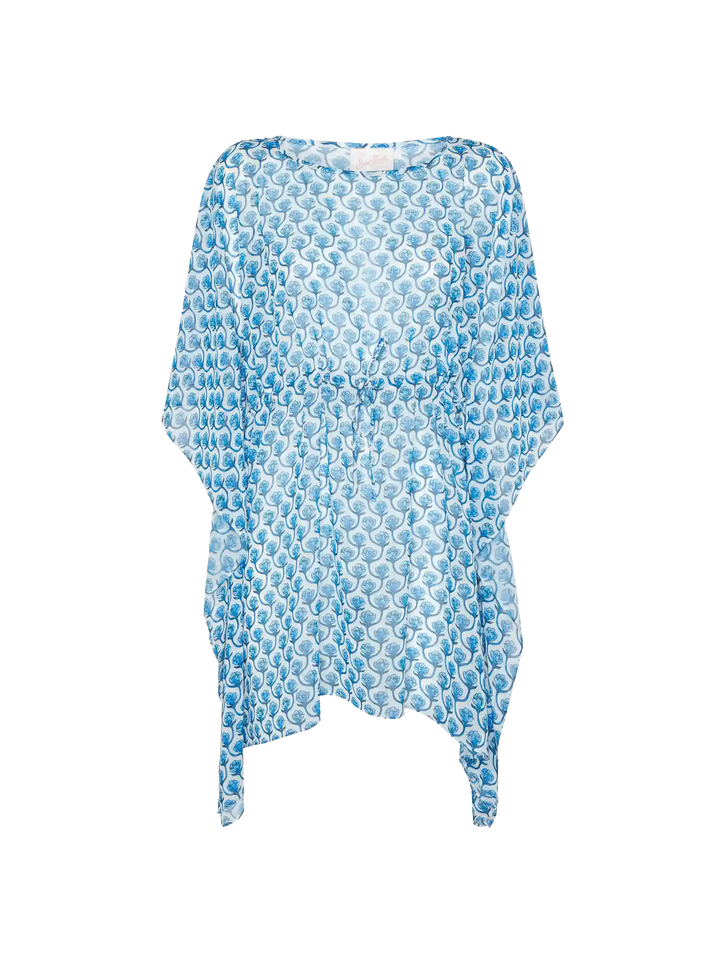 Iria cotton silk kaftan with floral print - MC2 Saint Barth