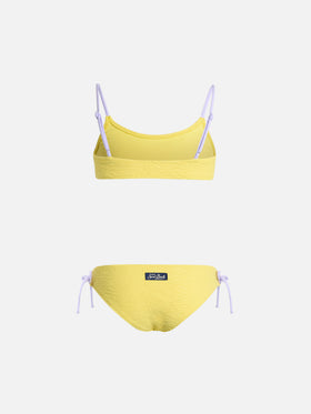 Girl zebra embossed bralette bikini Jaiden - MC2 Saint Barth