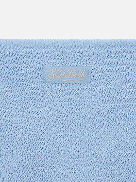 Jaiden light blue crinkle bikini