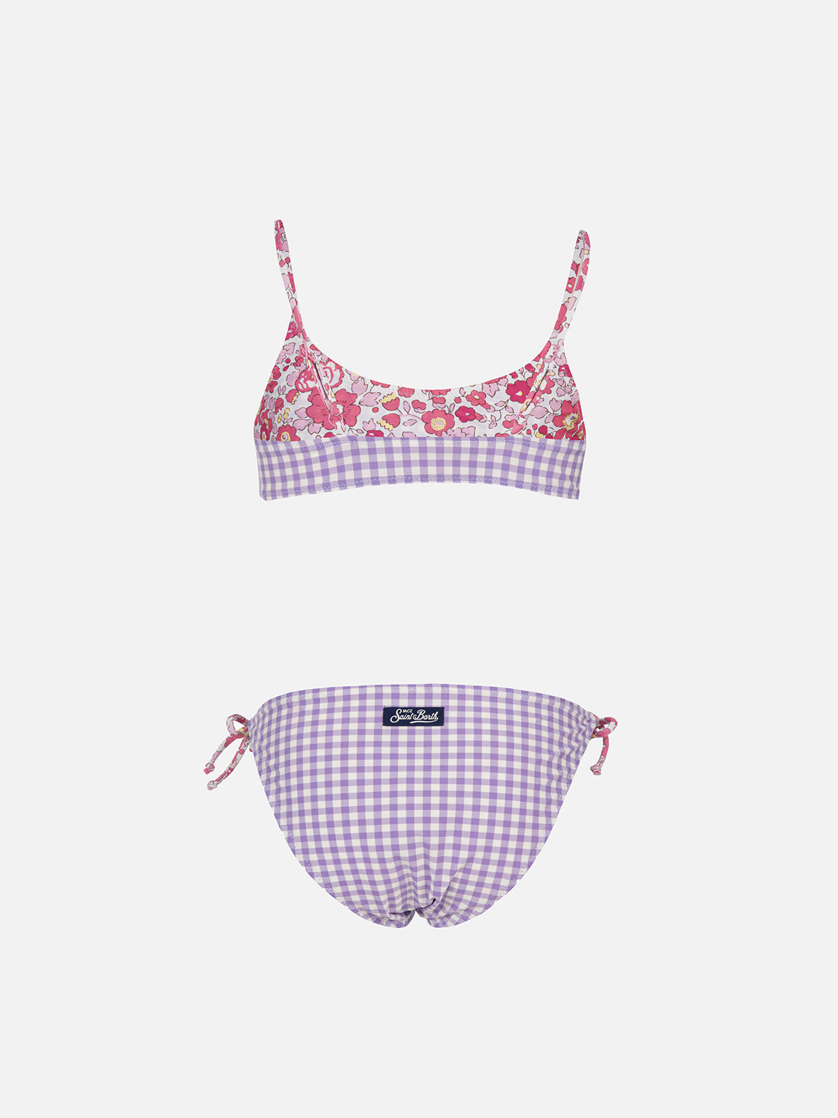 Girl double face bralette bikini Jaiden | MADE WITH LIBERTY FABRIC - MC2 Saint Barth