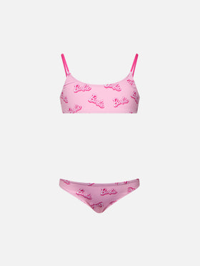 Girl pink bralette bikini Jaiden with Barbie logo print| BARBIE SPECIAL EDITION - MC2 Saint Barth