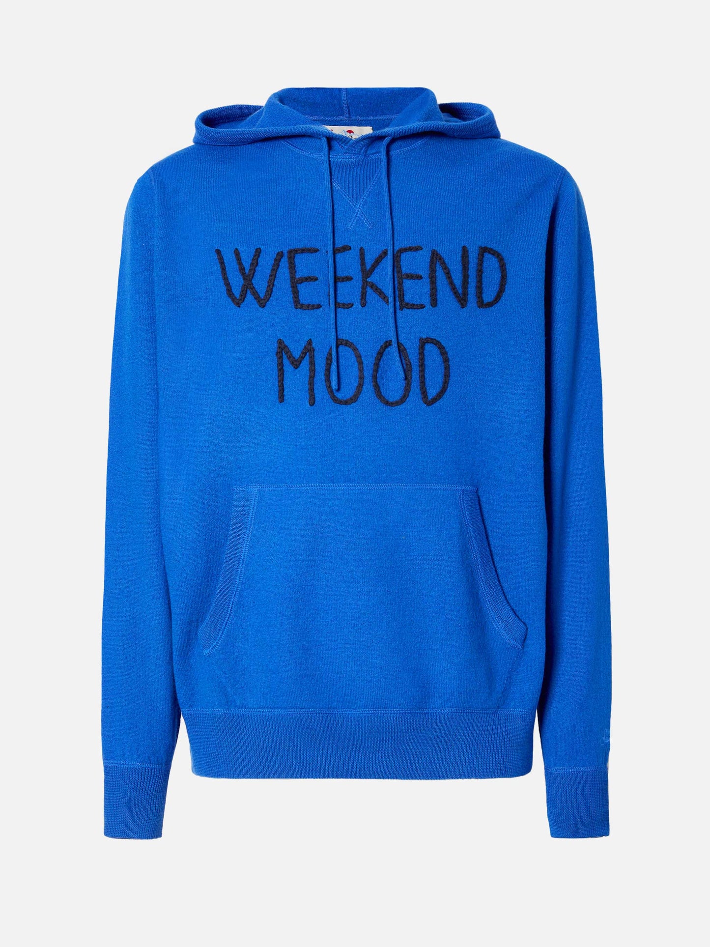 Rundhals-Kapuzenpullover „Jake“ mit „Week-end Off“-Stickerei