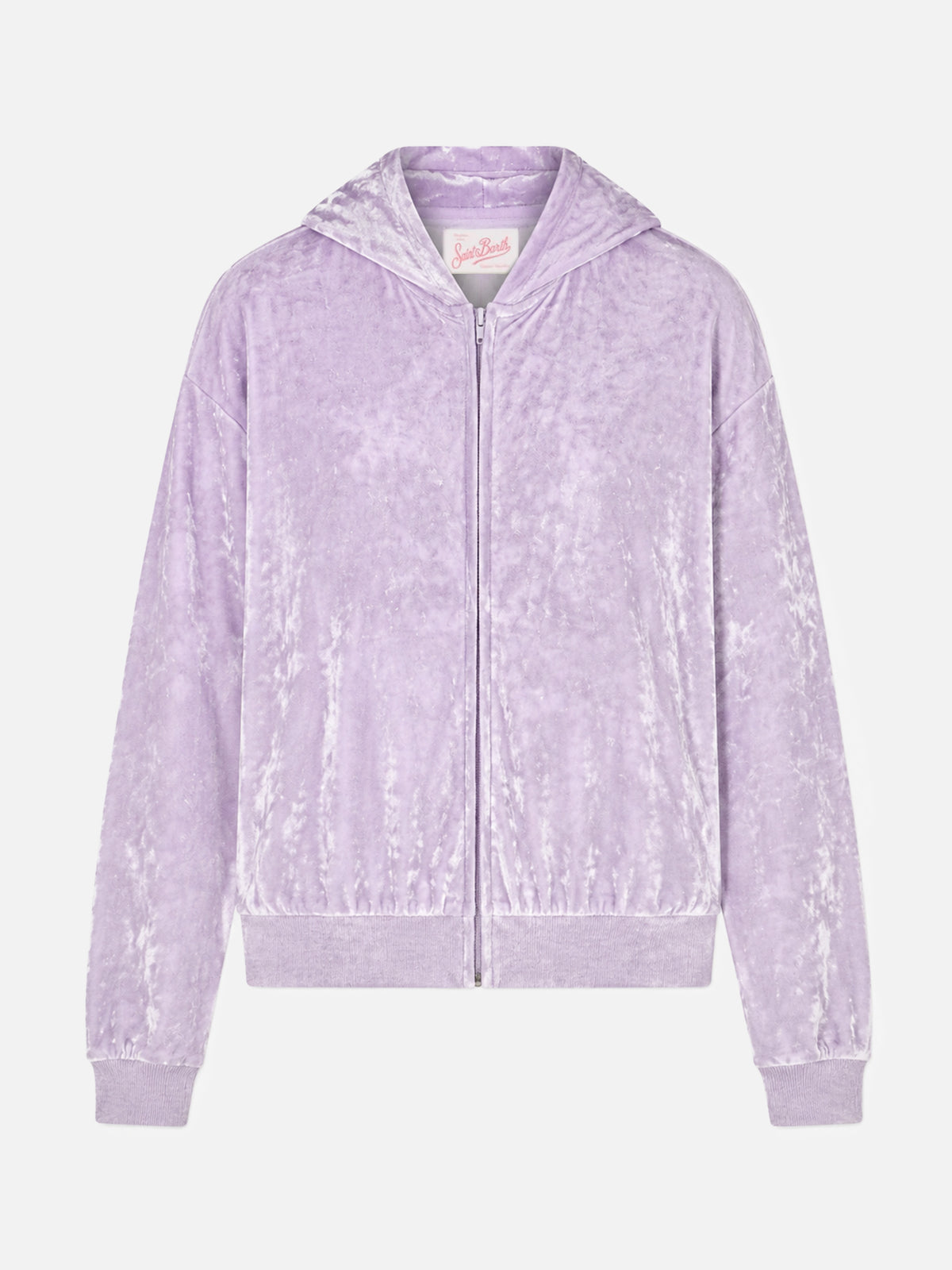 Sudadera con capucha y cremallera de chenilla lila Jasmine 