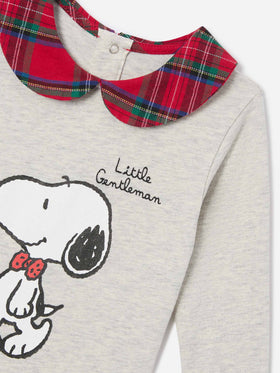 Cremefarbener Body Jacques aus Bio-Baumwolle mit Snoopy-Print | Special edition 