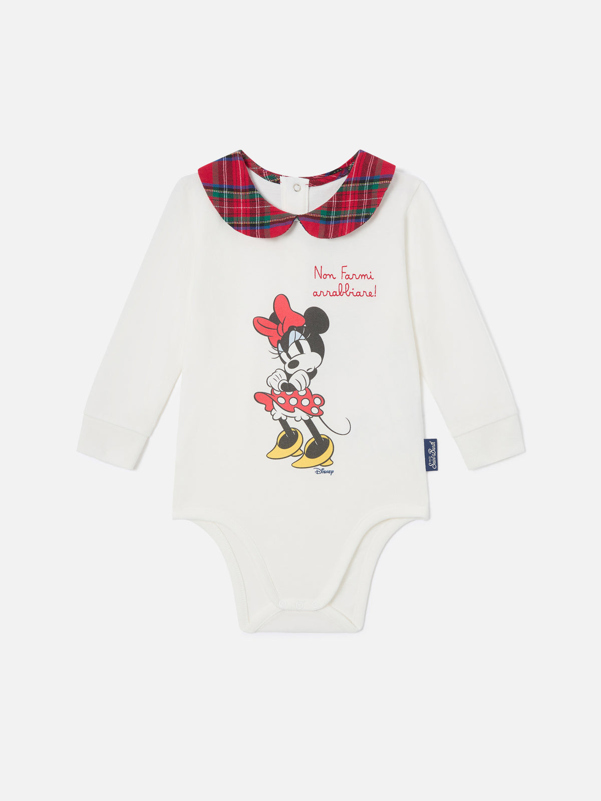 Body Jacques en algodón orgánico color crema con estampado de Minnie Mouse | Special edition 