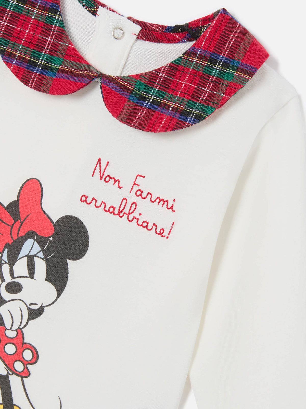 Body Jacques en algodón orgánico color crema con estampado de Minnie Mouse | Special edition 