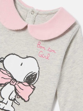 Body Jacques aus Bio-Baumwolle in Creme mit Snoopy-Print | Special edition 