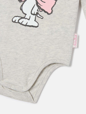 Body Jacques aus Bio-Baumwolle in Creme mit Snoopy-Print | Special edition 