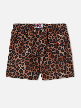 Bañador corto Jean con estampado Leopard Animalier 