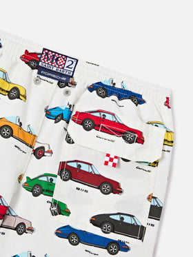Bañador short Jean con estampado integral Porsche | Edición Especial 