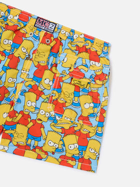 Short de bain garçon mi-long en jean avec imprimé Bart Simpson | THE SIMPSON SPECIAL EDITION 