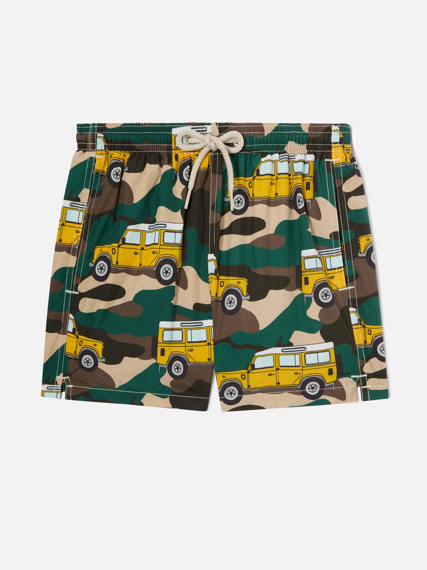 Bañador short de tejido ligero para niño Jean Lighting con estampado de coche todoterreno 