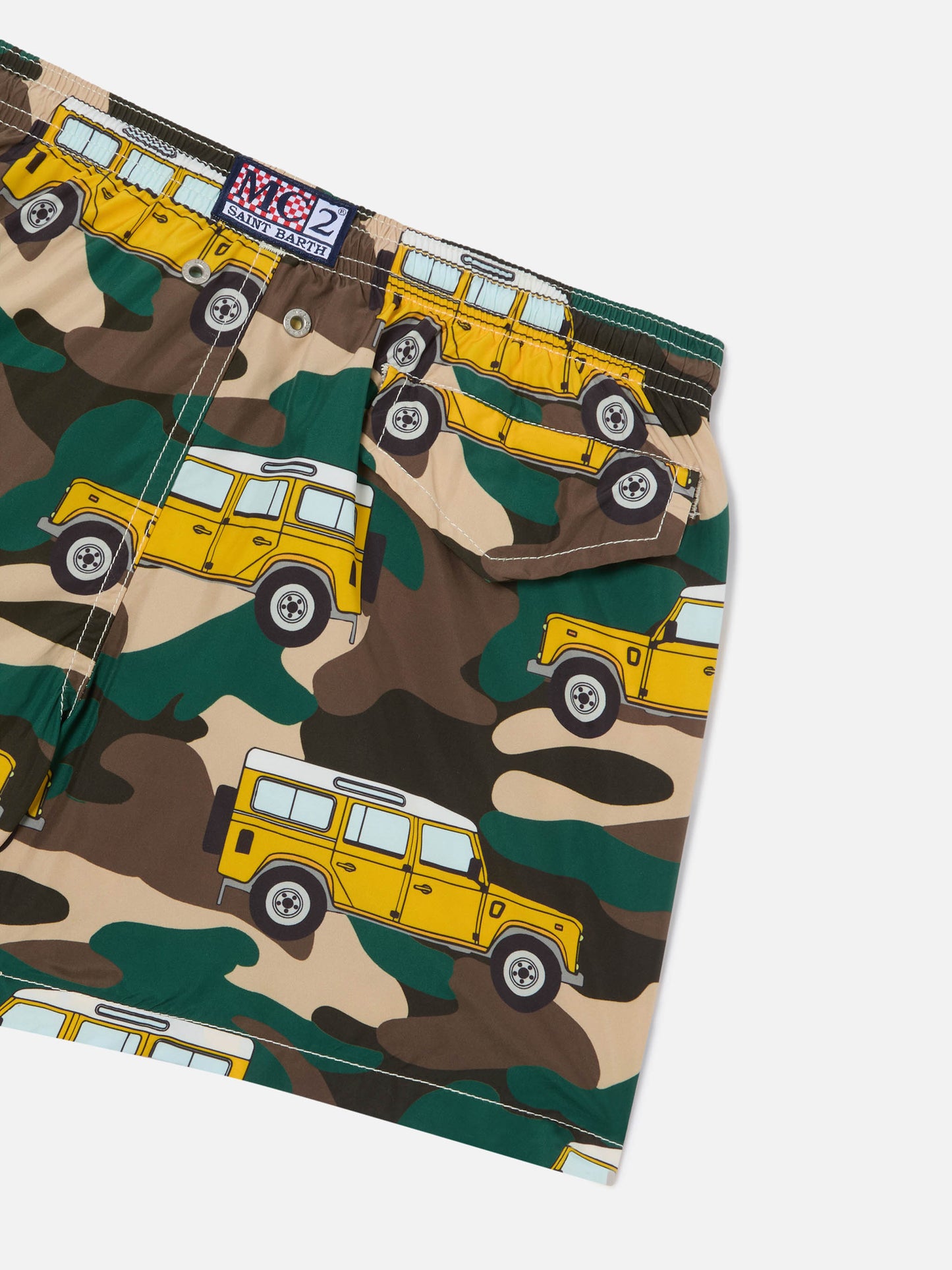 Bañador short de tejido ligero para niño Jean Lighting con estampado de coche todoterreno 