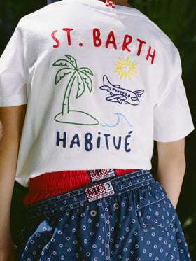 Short de bain Jean Lighting avec imprimé all-over Mini Life Saver 