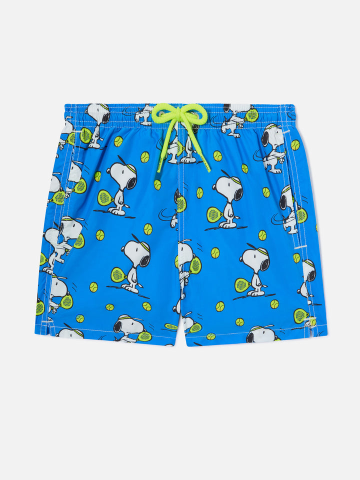 Short de bain garçon en tissu léger avec imprimé Snoopy Padel | SNOOPY - PEANUTS™ SPECIAL EDITION 
