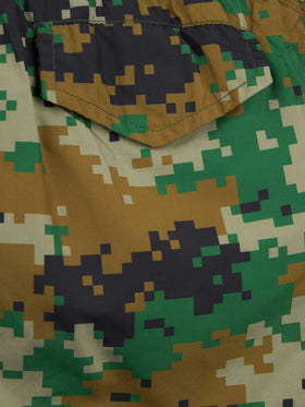 Boy lightweight fabric swim-shorts Jean Lighting with pixel camouflage print - MC2 Saint Barth