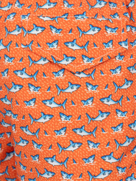 Jean Lighting lightweight fabric swim shorts with shark print - MC2 Saint Barth