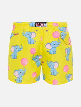 Jean Lighting lightweight fabric swim shorts with Big Babol elephant print | BIG BABOL SPECIAL EDITION - MC2 Saint Barth