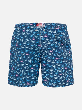 Boy swim shorts with multicolor crabs print - MC2 Saint Barth