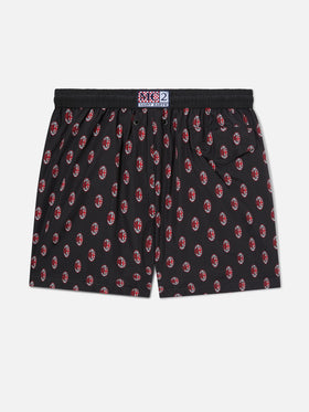 Short de bain en tissu léger Jean Lighting avec imprimé logo Milan|AC MILAN SPECIAL EDITION 