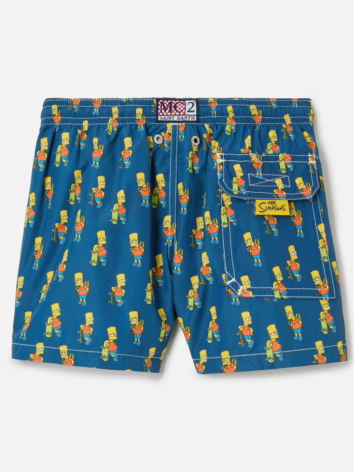 Bañador short de tejido ligero para niño con estampado skater Bart | THE SIMPSONS SPECIAL EDITION 