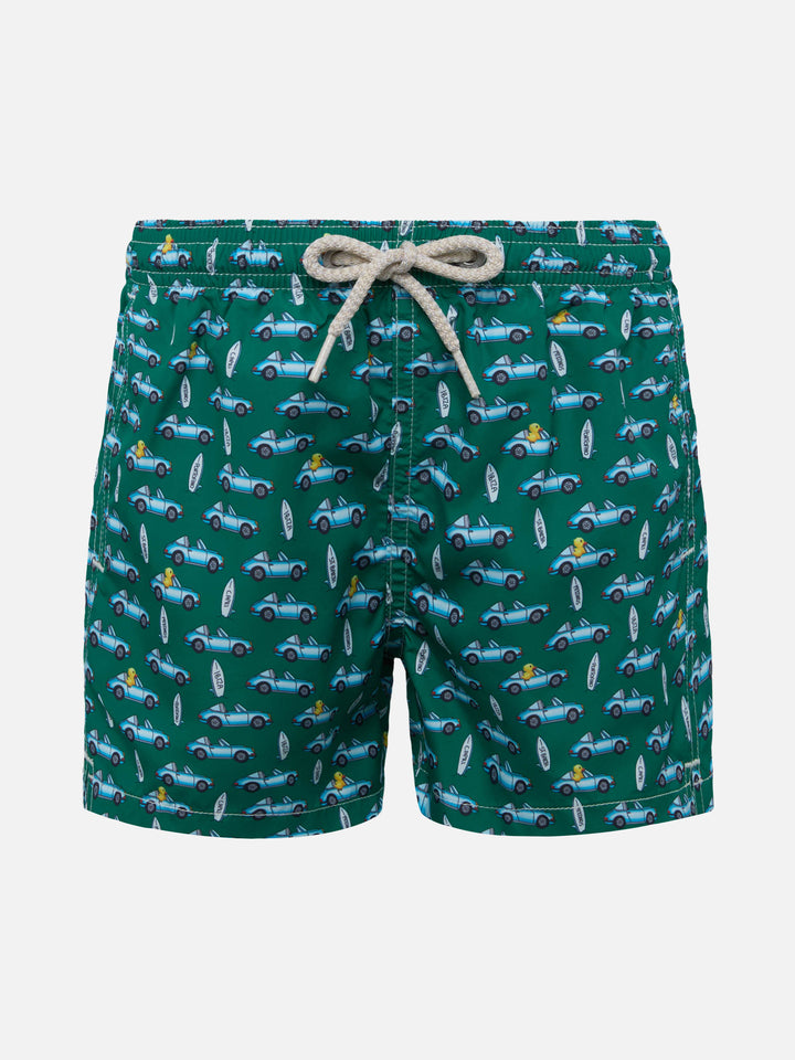 Jean Lighting lightweight fabric swim shorts with Porsche print | PORSCHE SPECIAL EDITION