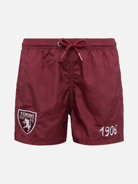 Bañador corto de tejido ligero Jean Lighting con estampado del logotipo Torino | TORINO FC SPECIAL EDITION 