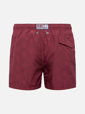 Bañador corto de tejido ligero Jean Lighting con estampado del logotipo Torino | TORINO FC SPECIAL EDITION 