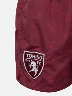 Bañador corto de tejido ligero Jean Lighting con estampado del logotipo Torino | TORINO FC SPECIAL EDITION 