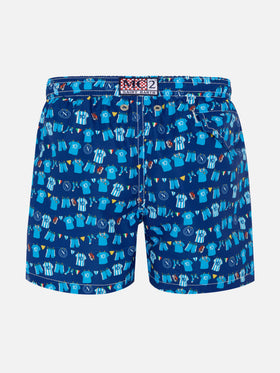 Badeshorts Jean Lighting mit SSC Napoli Balconi Allover-Print | SSC NAPOLI SPECIAL EDITION 
