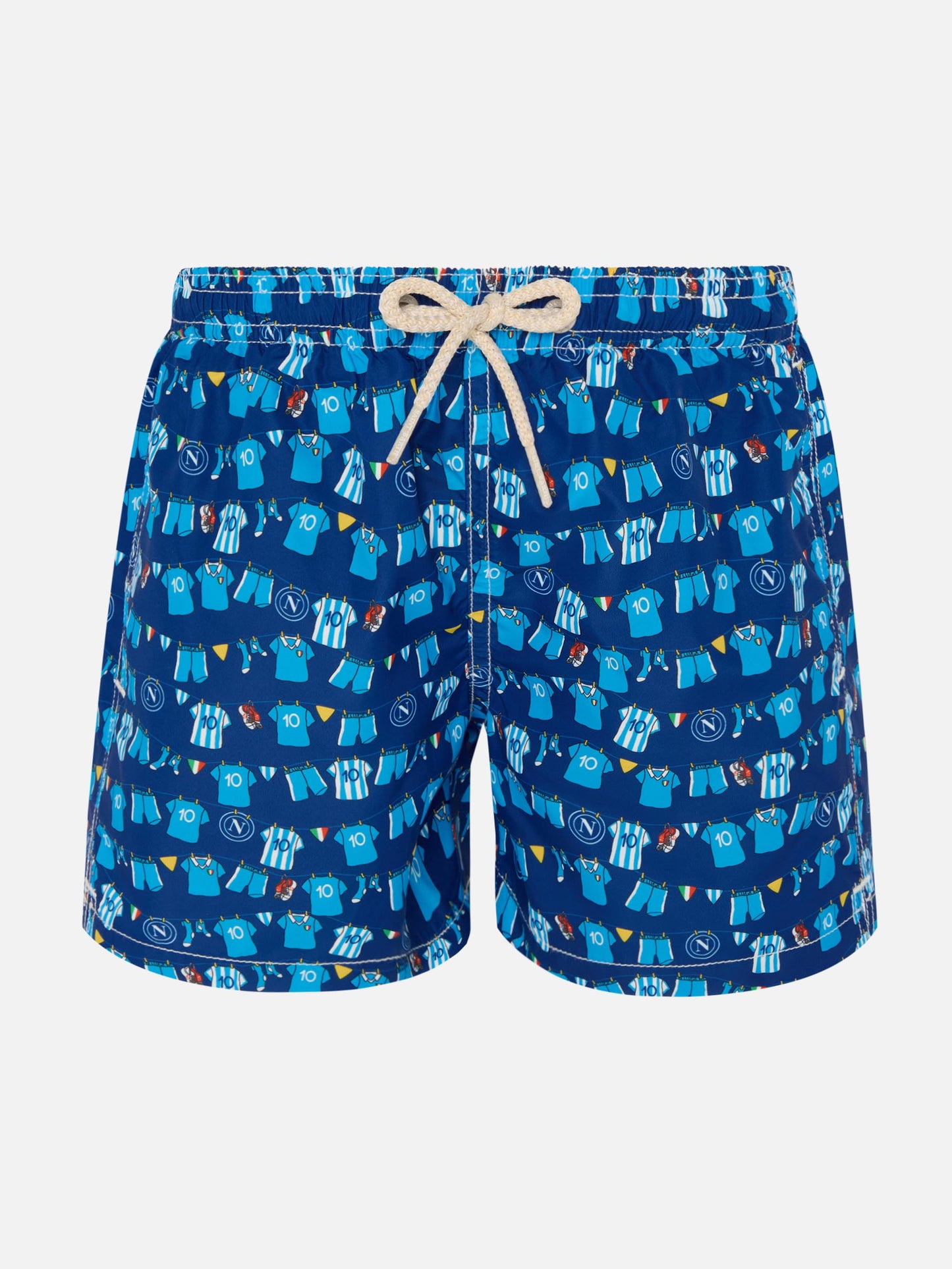 Badeshorts Jean Lighting mit SSC Napoli Balconi Allover-Print | SSC NAPOLI SPECIAL EDITION 