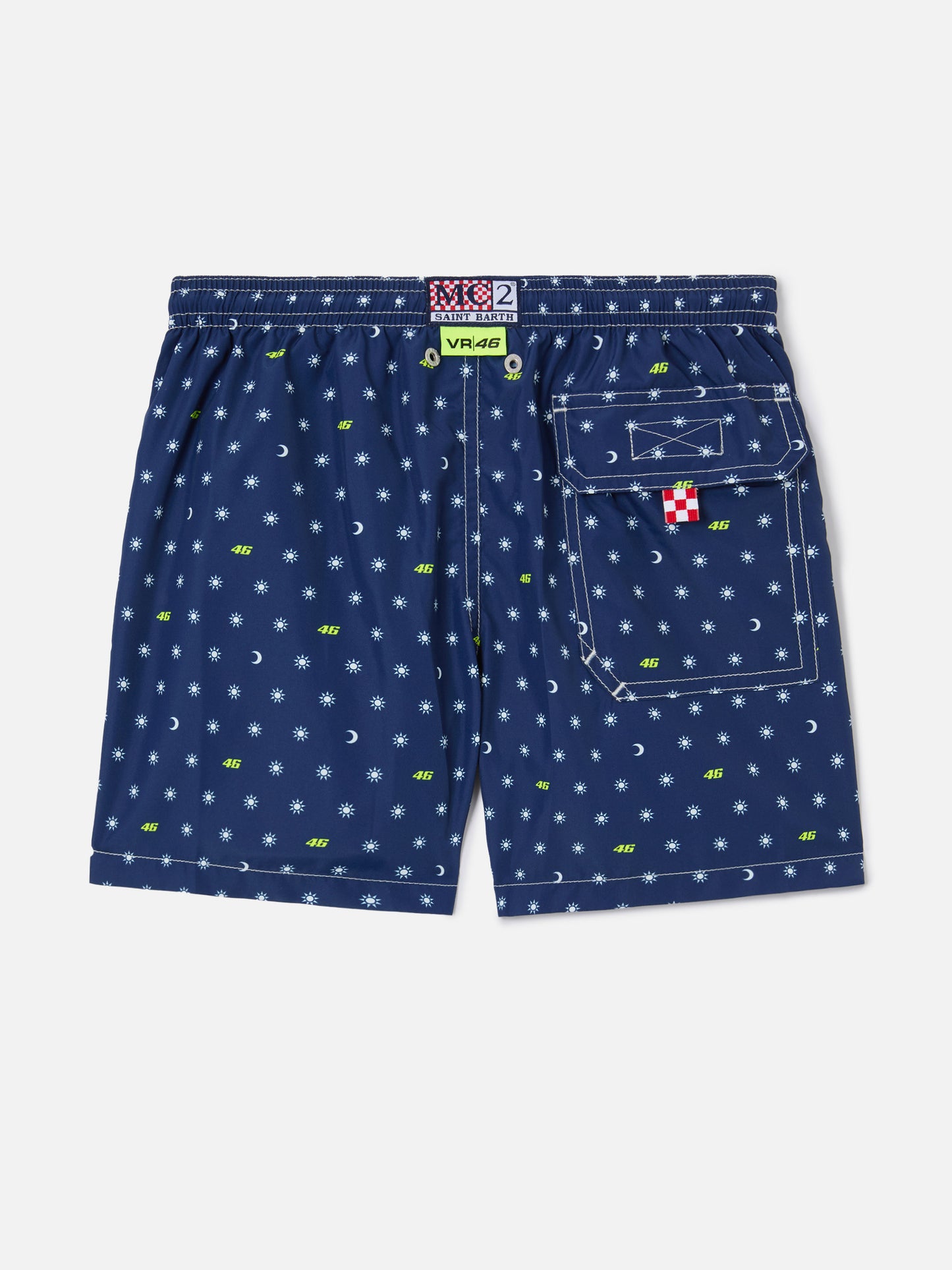 Bañador tipo shorts Jean Lighting con estampado all-over VR46 | VR46 SPECIAL EDITION 