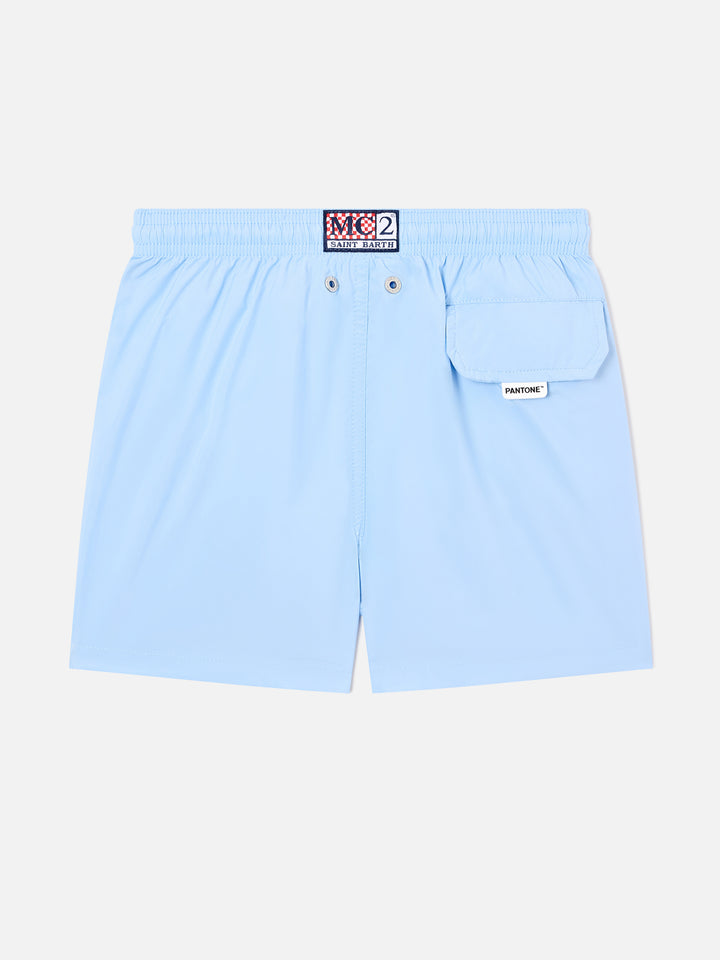 Jean Lighting Pantone swim shorts solid sky blue