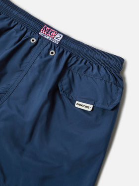Jean Lighting Pantone swim shorts solid Blue Navy