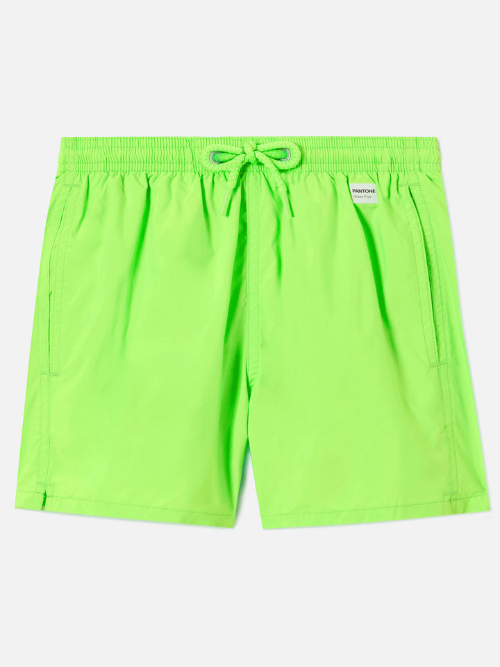 Jean Lighting Pantone Badeshorts einfarbig Fluo Green 