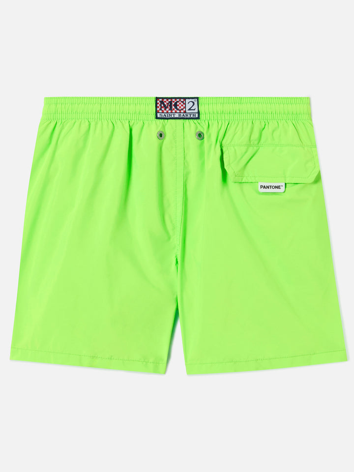 Jean Lighting Pantone Badeshorts einfarbig Fluo Green 