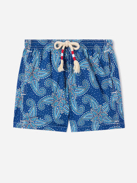 Badehose für Jungen mit Paisley-Print 