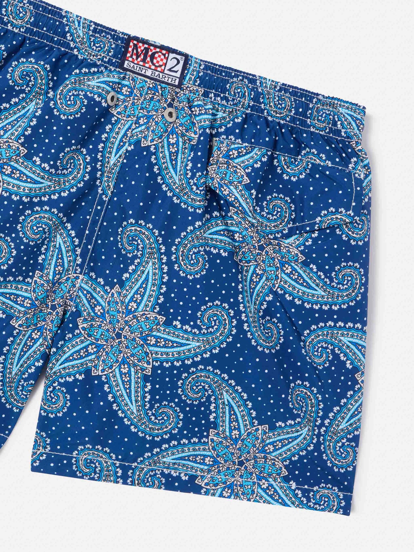 Badehose für Jungen mit Paisley-Print 