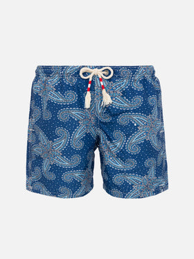 Boy swim shorts with paisley print - MC2 Saint Barth