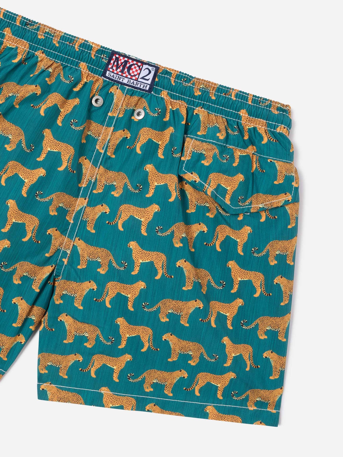 Leichte Jean Lighting 70 Badeshorts mit Cheeta-Print 
